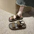 Double Strap Sling Back Sliders